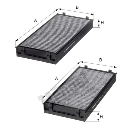 Hengst Cabin Filter, E2944Lc-2 E2944LC-2
